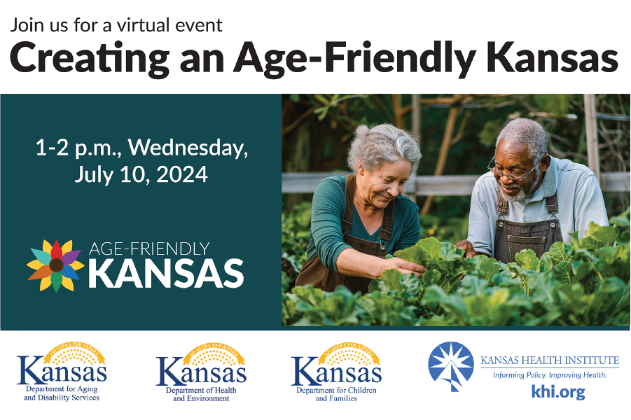 Logo for Age-Friendly Kansas event